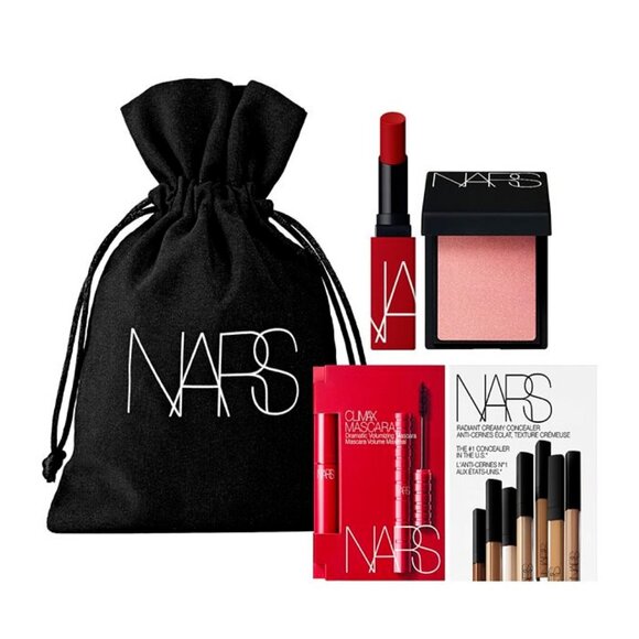 NARS Other - NARS 3 piece Set Dragon Girl Powermatte Lipstick Orgasm Blush and Climax Mascara